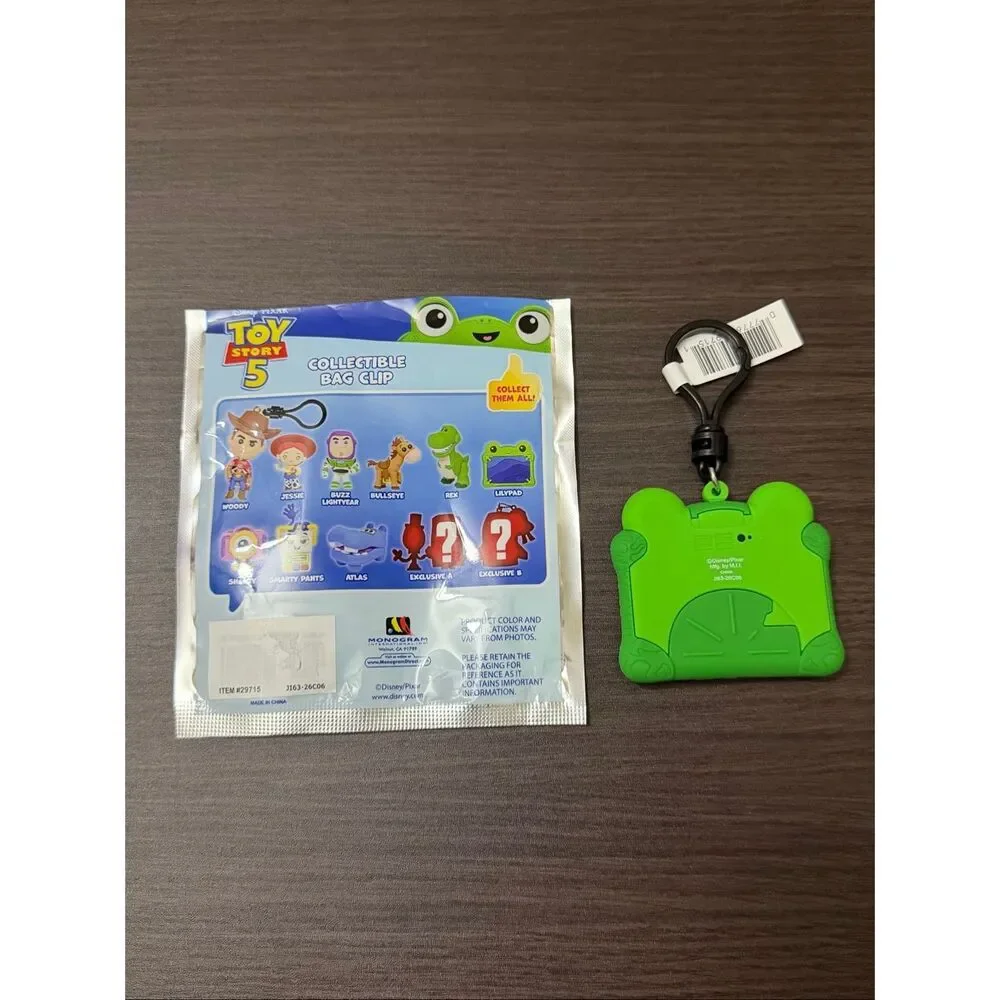 Disney Pixar Toy Story 5 Character Bag Clip Keychain - Lilypad